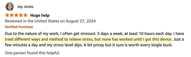 Customer review