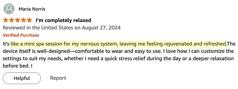Customer review